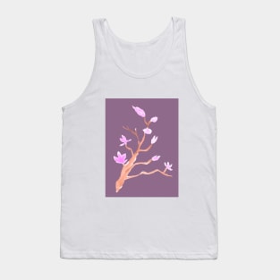 flower, floral, branch, plant, ecology, environment, nature, natural, watercolor, art, painted, hand-drawn Tank Top